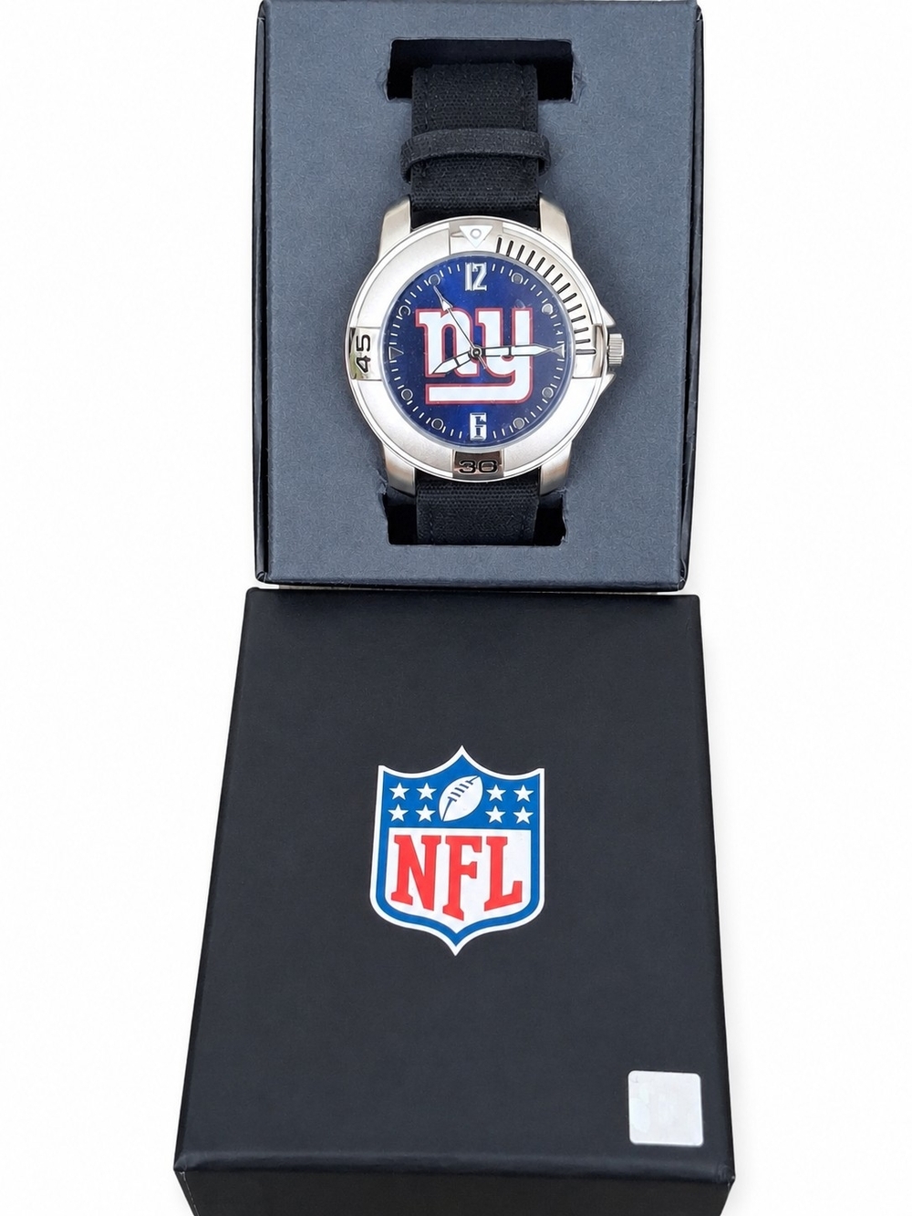NFL New York Giants Blue Dial Black Strap Watch